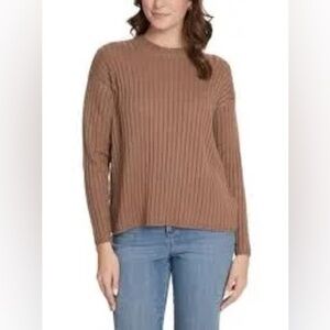 Jessica Simpson Brown Ribbed Women's Sweater Sz Large